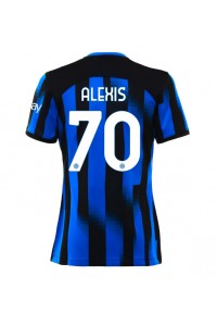 Inter Milan Alexis Sanchez #70 Jalkapallovaatteet Naisten Kotipaita 2023-24 Lyhythihainen